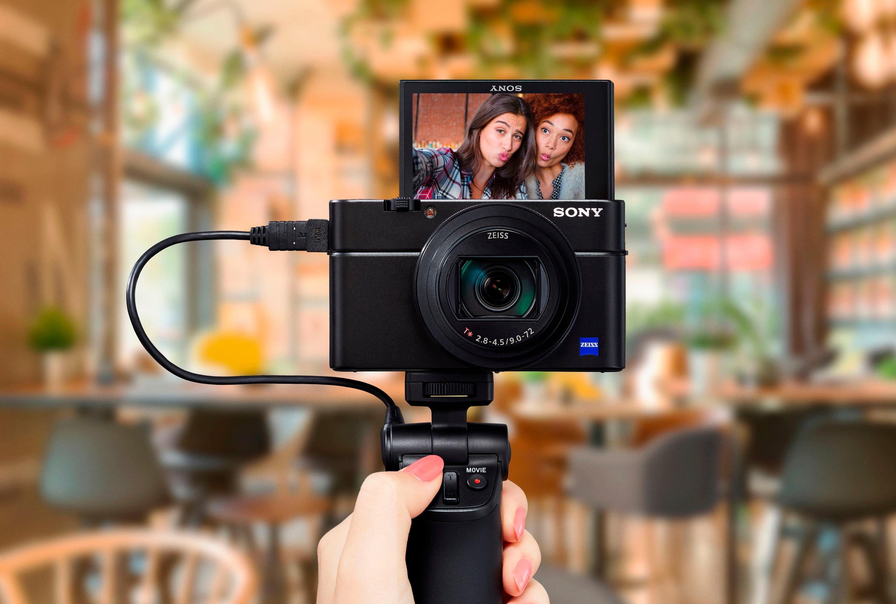 Sony DSC-RX100M6 Kompaktkamera (ZEISS Vario-Sonnar T, 20,1 MP, 8x opt. Zoom, Bluetooth, NFC, WLAN (Wi-Fi)