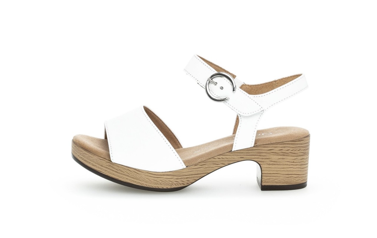 GABOR Komfort Sandalen weiss Gabor Comfort Plateau Sandale 42.071.50