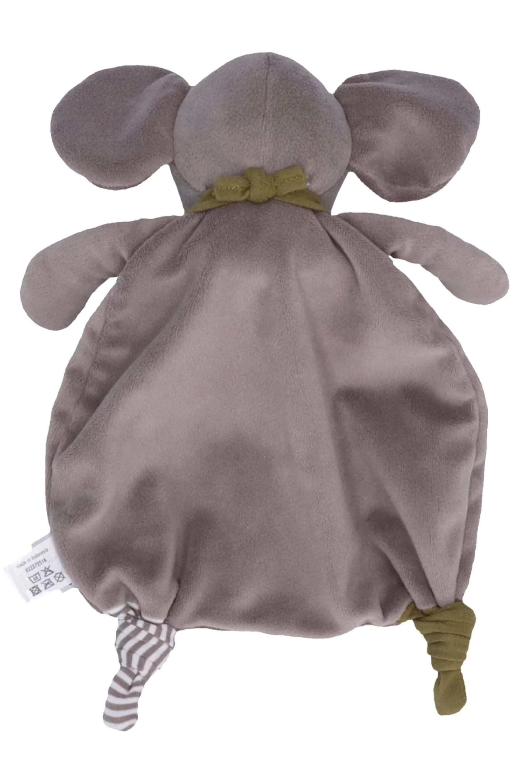 Schmusetuch Elefant Eddy in Grau mit Halstuch