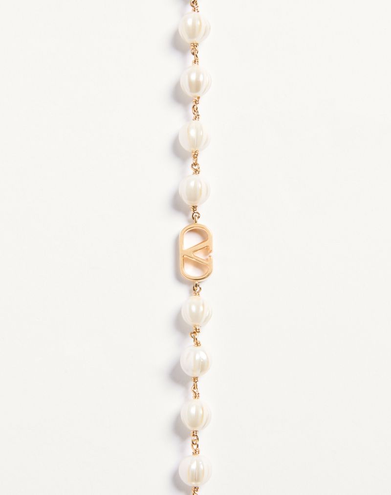 VLogo Signature armbånd med metal og glasperler