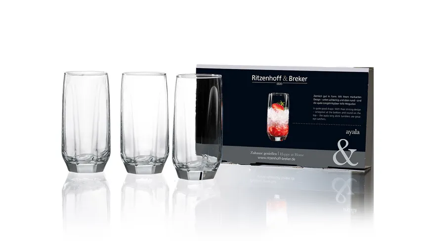 Ritzenhoff & Breker Longdrink Gläser Set Ayala 3-tlg.
