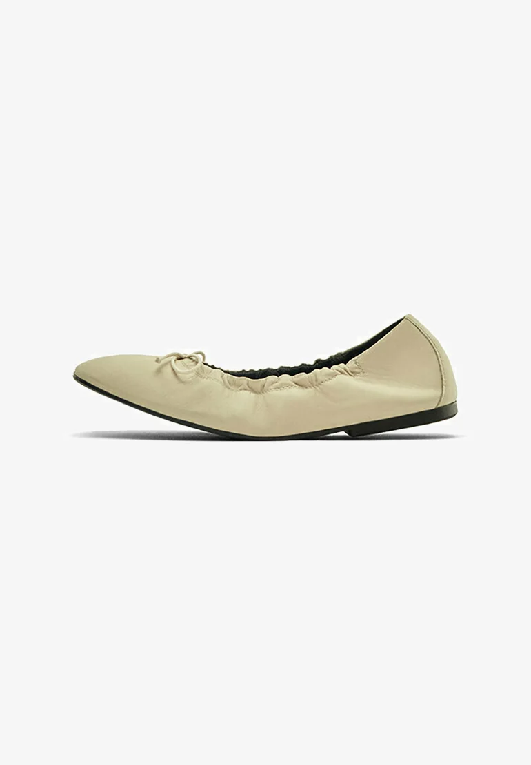 Massimo Dutti ZAPATOS PLANOS CON DETALLE FRUNCIDO - Bailarinas