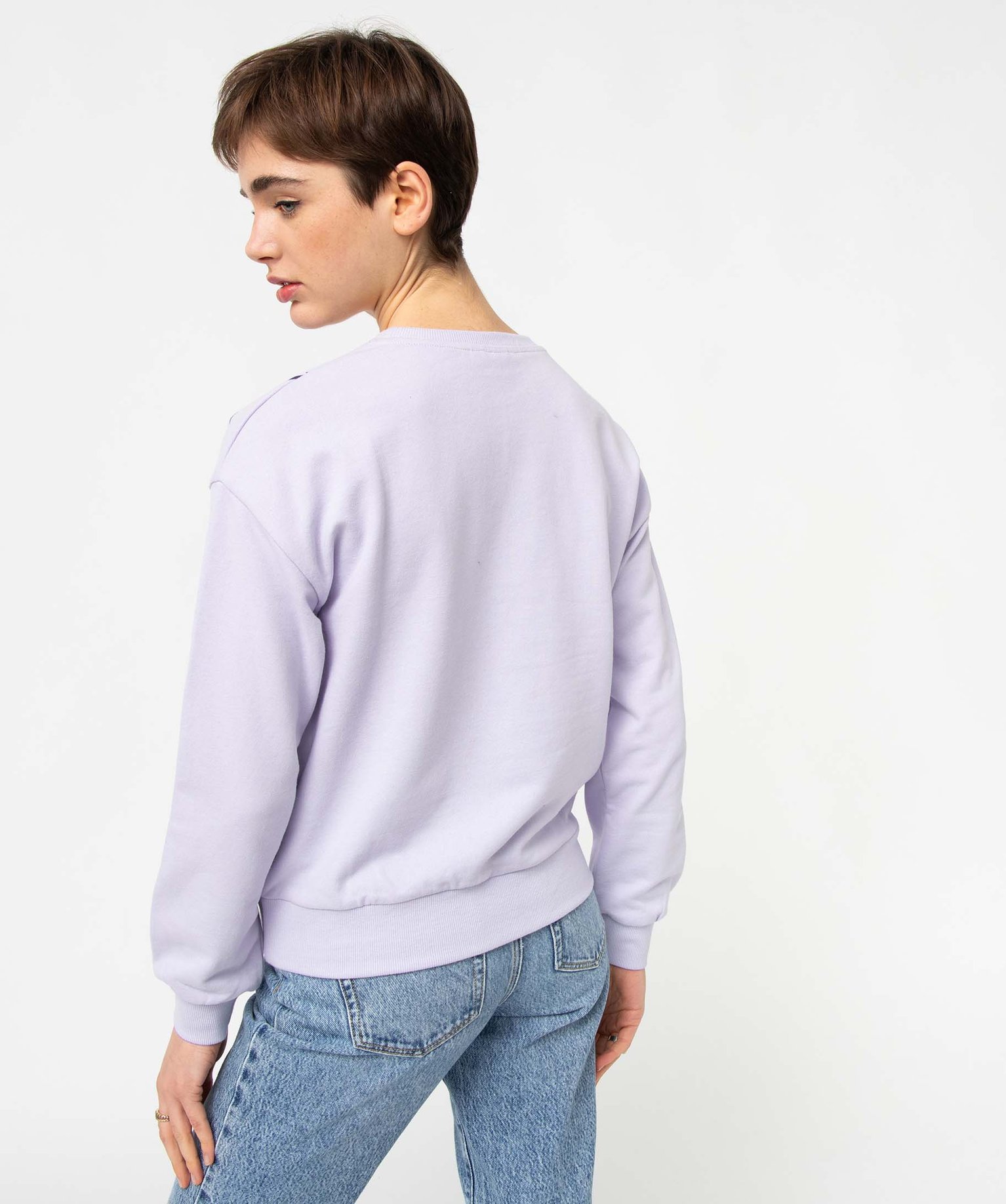 Sweat femme avec motif Stitch XXL - DS violet | GEMO