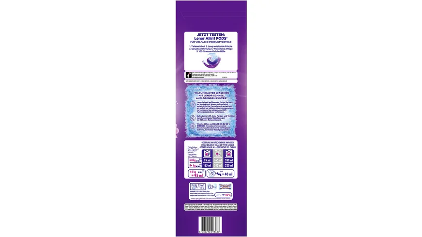 Lenor Colorwaschmittel Pulver Amethyst Blütentraum schnell auflösend 6 kg