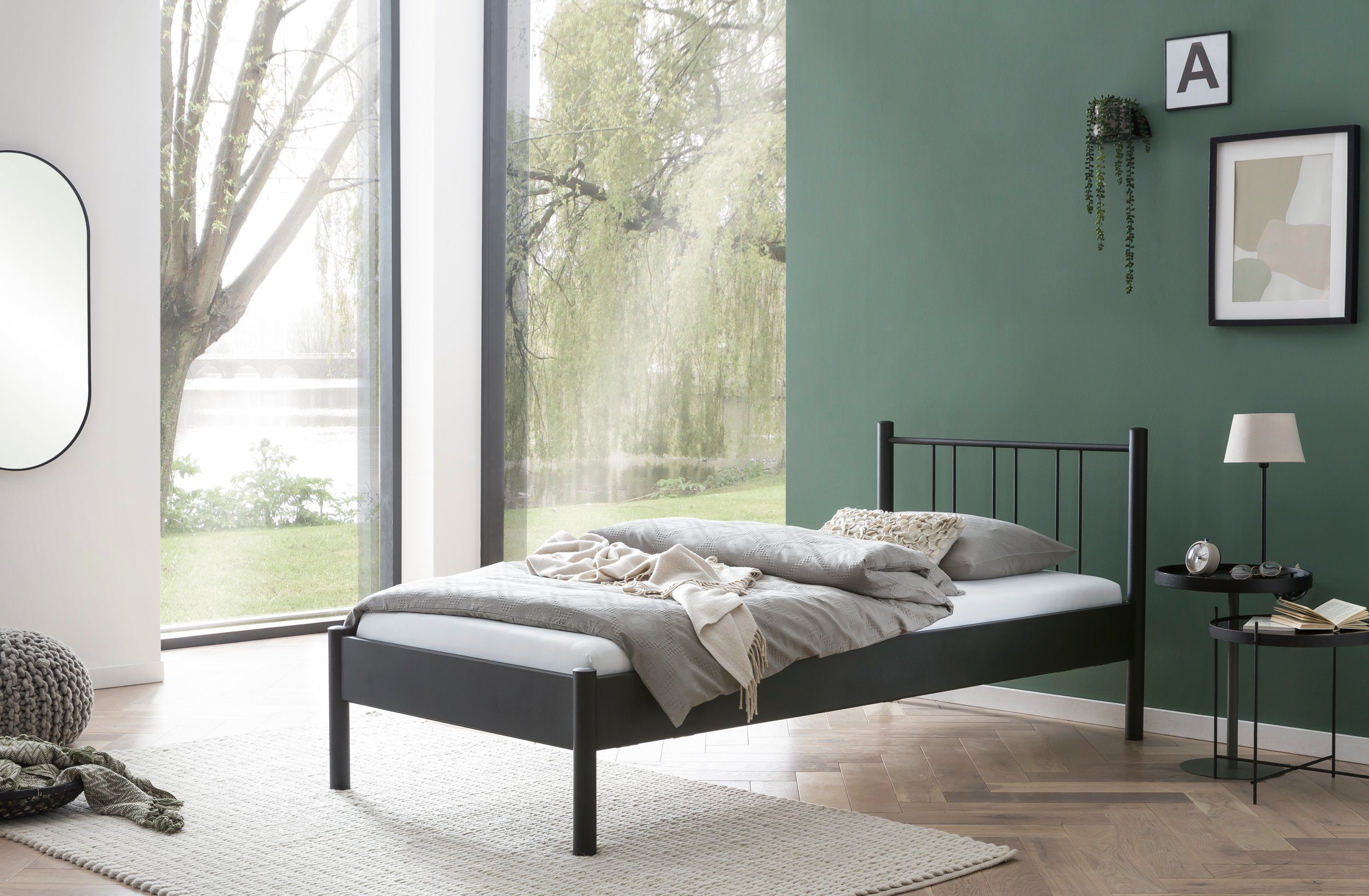 BedBox Metallbett Metallbett Moon, beliebt, stabil und langlebig