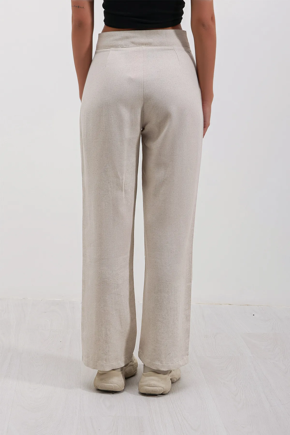 HAKKE  Hose - Grau - Wide Leg