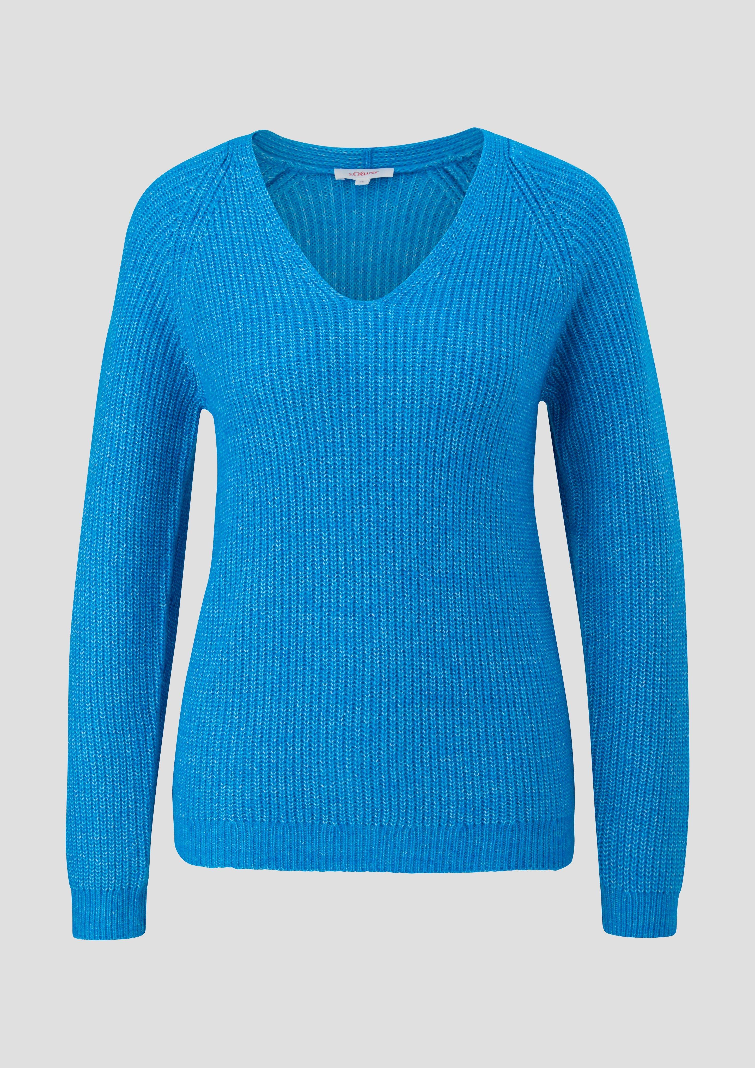 Strickpullover mit Rippstruktur  2137765-55W0