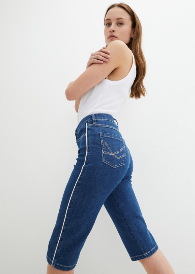 Komfort-Stretch-Jeans-Bermuda