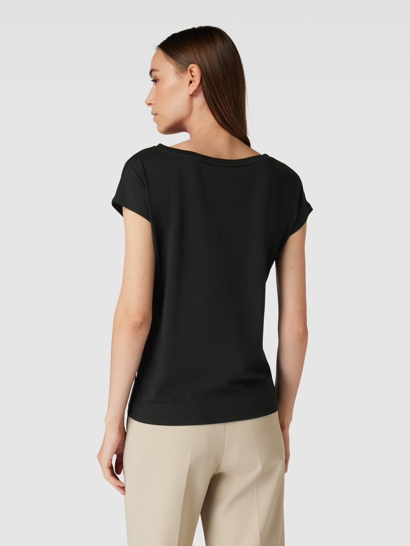 T-Shirt mit Label-Print Modell 'GRIETA' in black