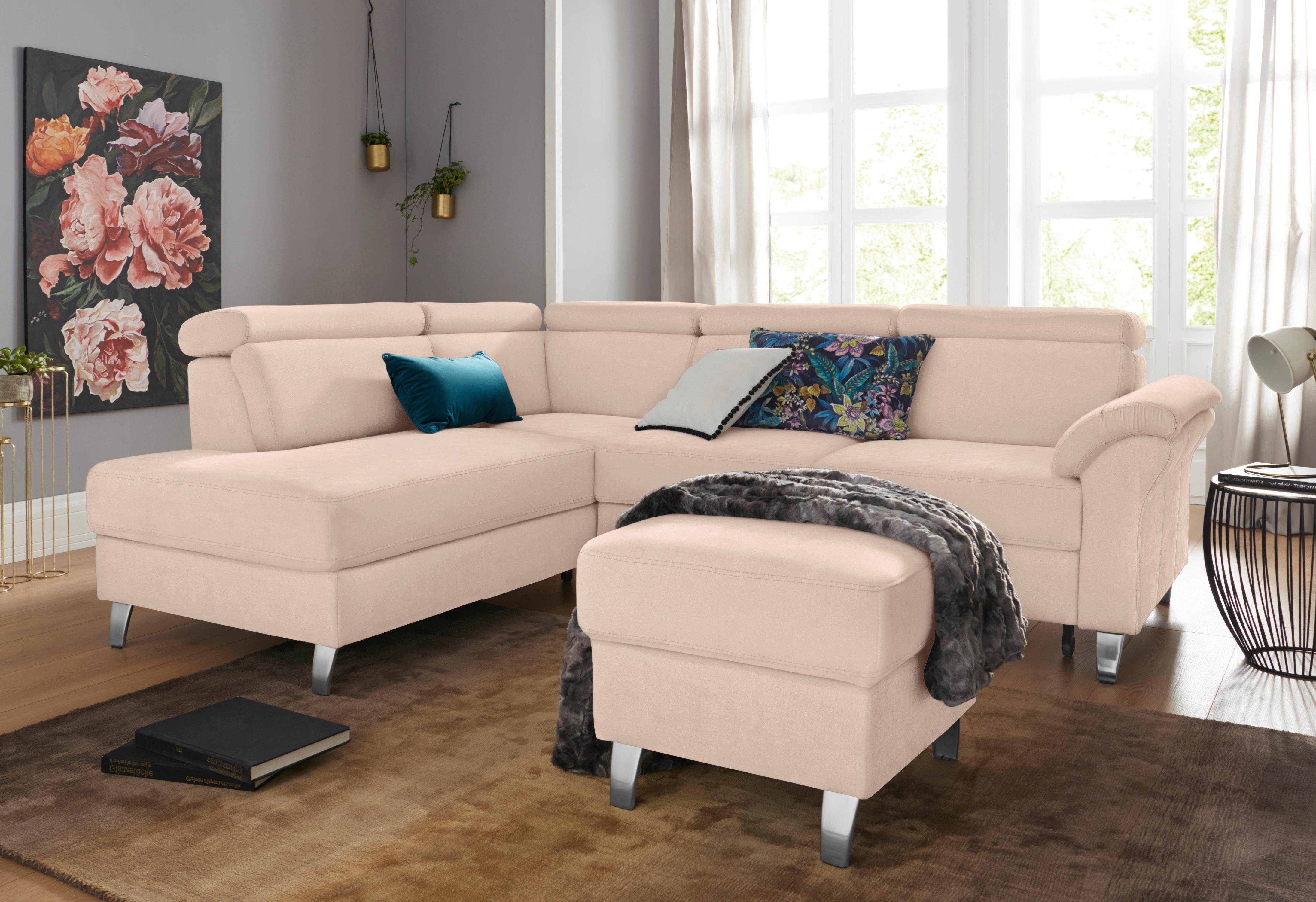 sit&more Ecksofa Arngast, inklusive Kopfteilverstellung und Federkern