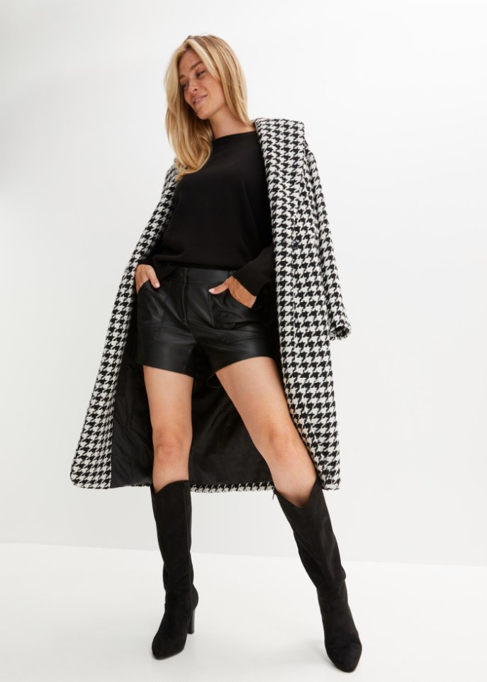 Lederimitat-Shorts