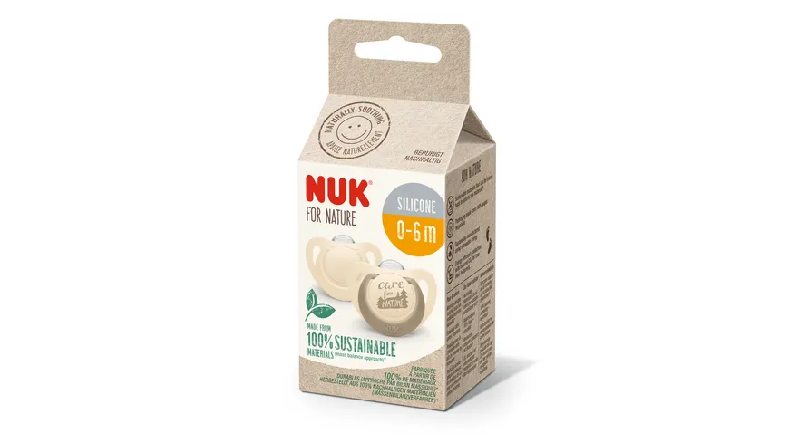NUK for Nature Schnuller Silikon 0-6 Monate
