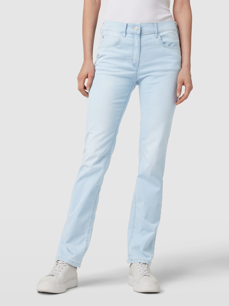 Jeans im 5-Pocket-Design Modell 'CARLA' in hellblau