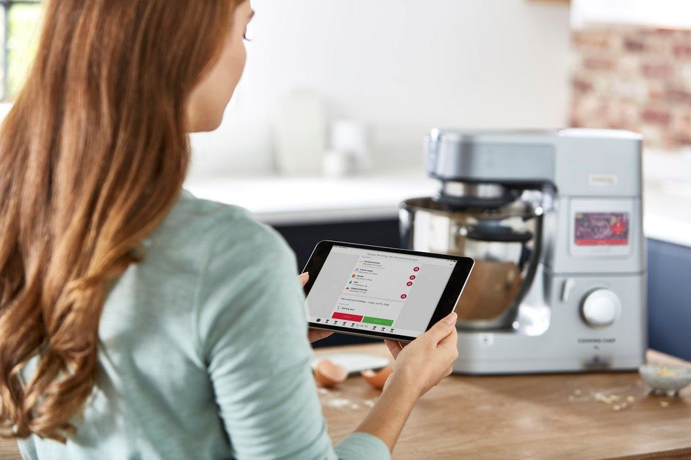 KENWOOD Küchenmaschine mit Kochfunktion Cooking Chef XL KCL95.424SI, 1500 W, 6,7 l Schüssel, mit integrierter Waage und umfangreichem Zubehör