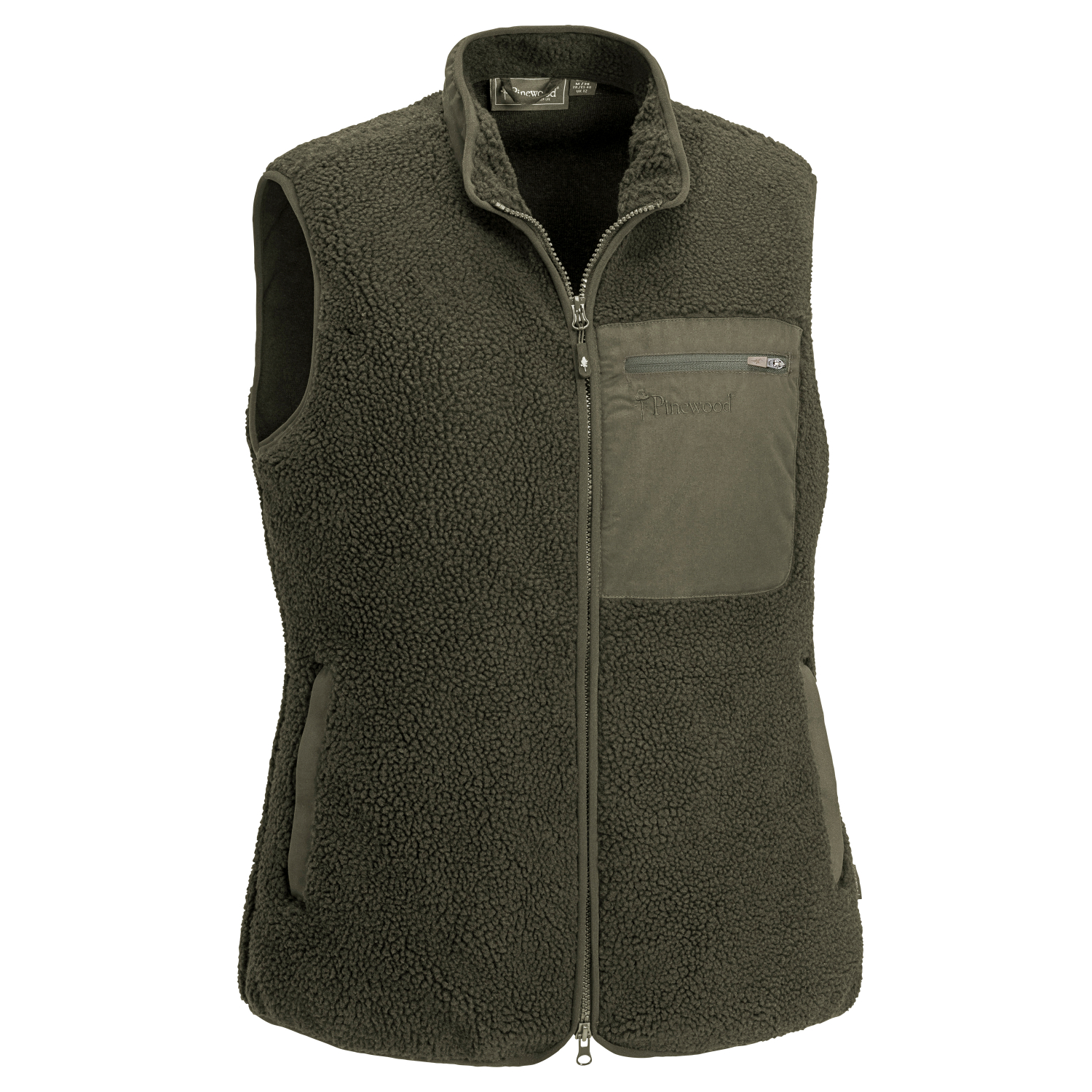 Pinewood Damen Faserpelz-Weste (dark green)