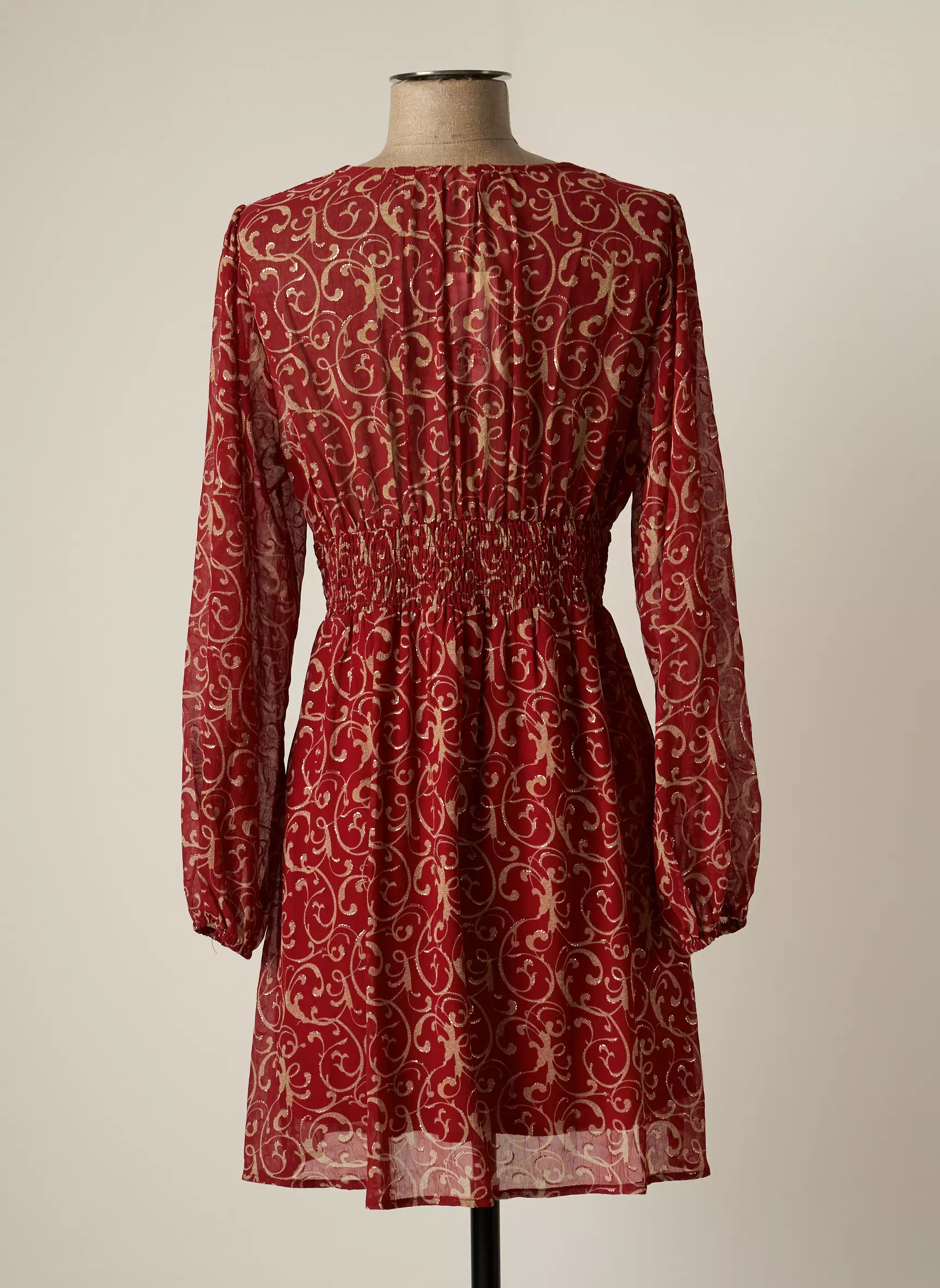 Y Coo Robes Courtes Femme couleur rouge
