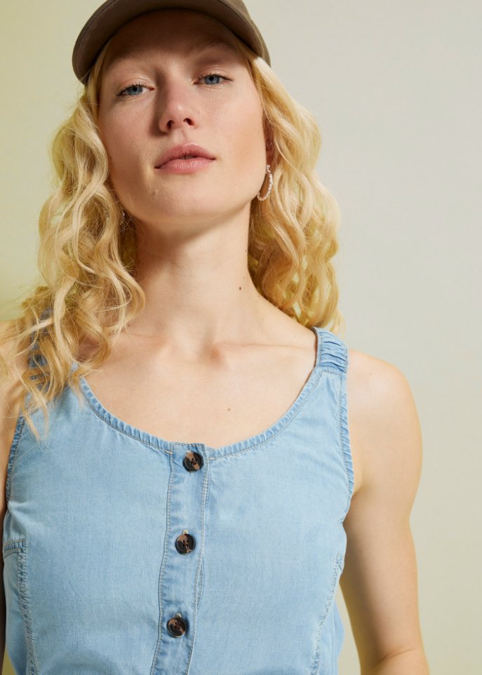 Jeans-Overall aus Lyocell