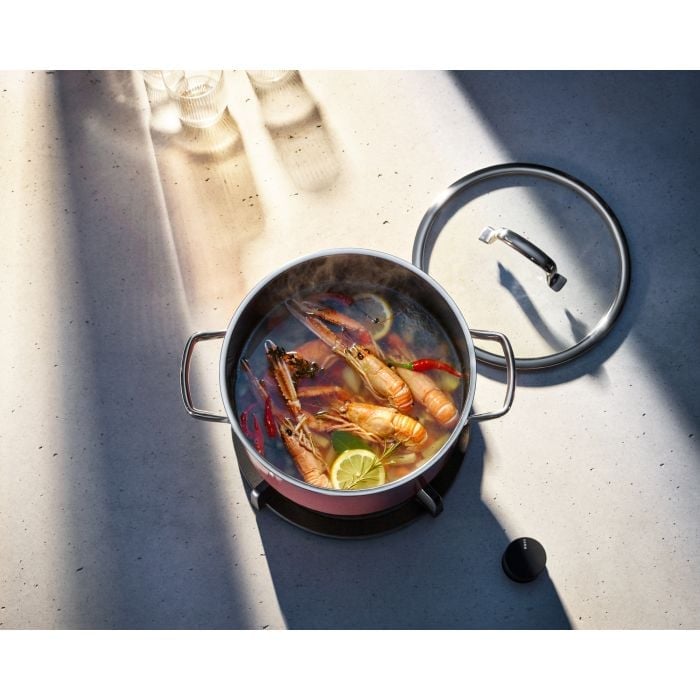 WMF Fusiontec Mineral Topf-Set 3-teilig, Rose Quartz