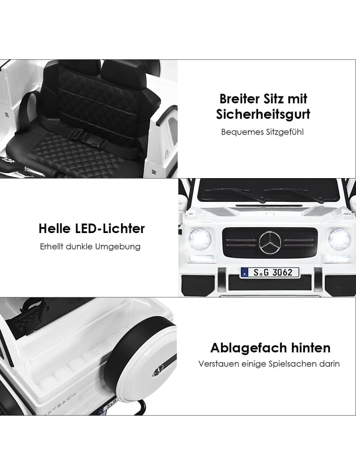 COSTWAY 12V Elektroauto ab 3 Jahren in Weiß günstig kaufen onesize