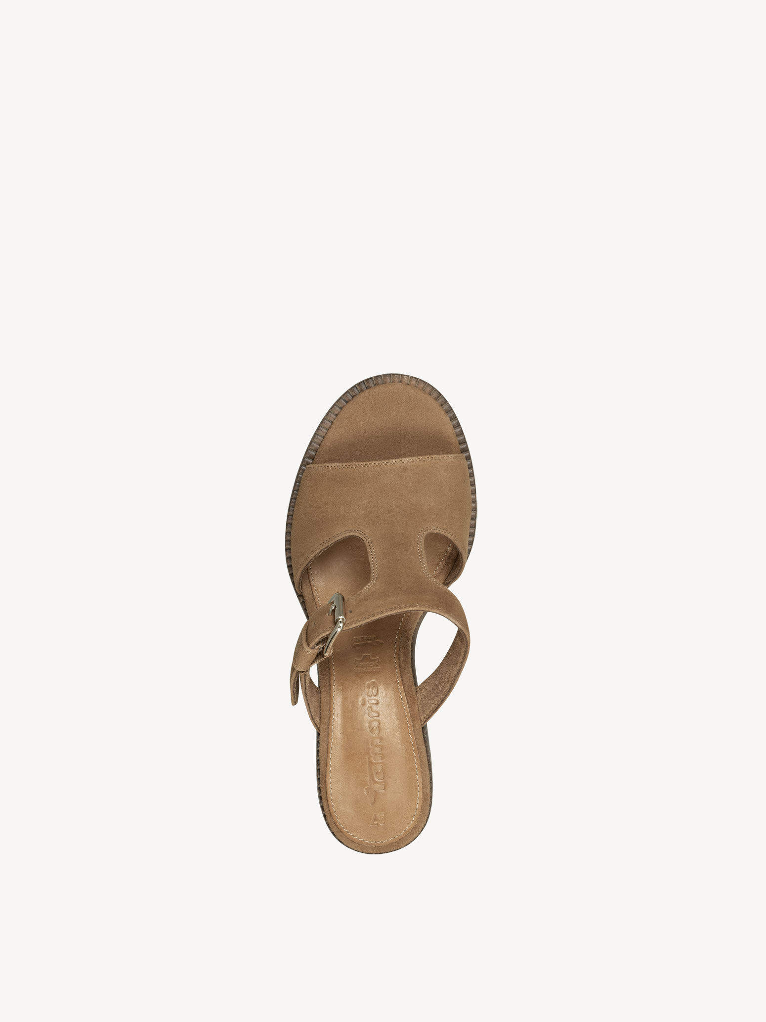 Mule en cuir - marron