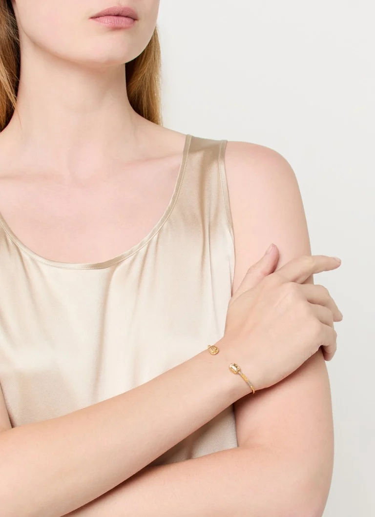Gas Bijoux Duality bangle gold-plated