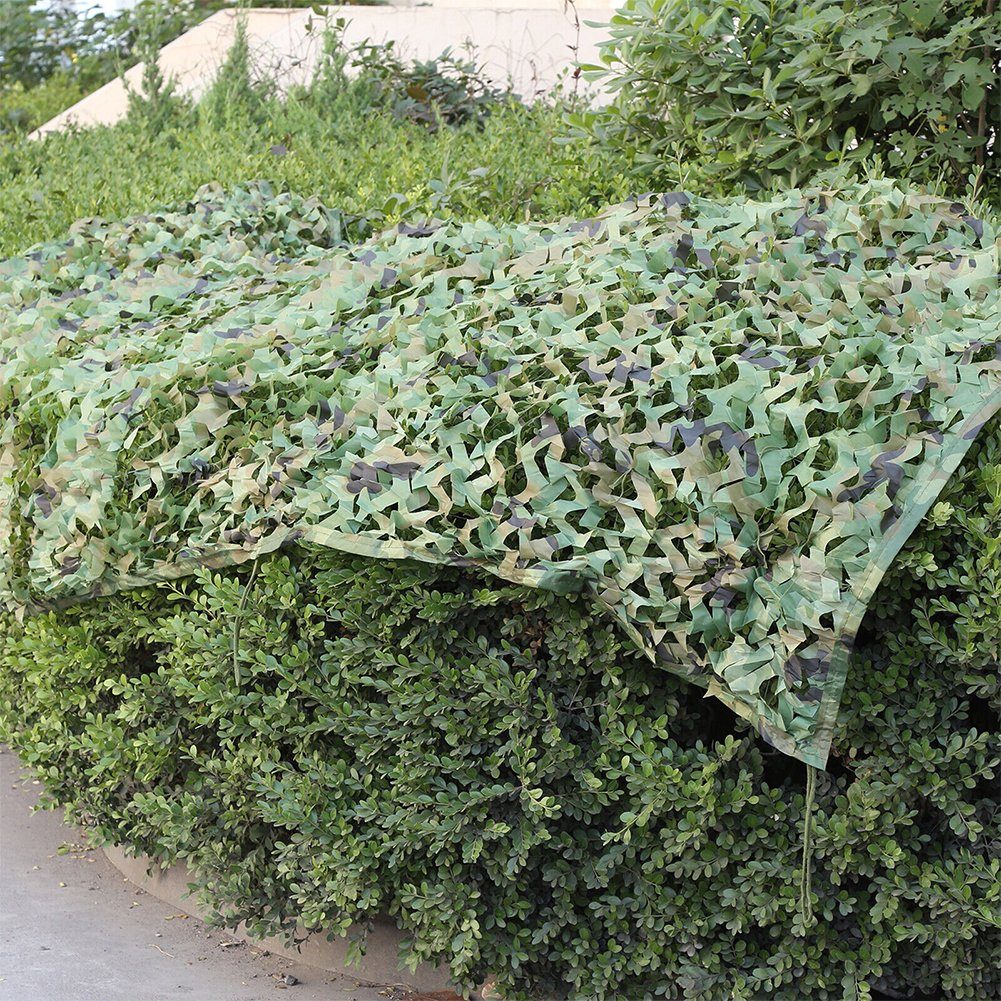 OSTWOLKE Sonnensegel 4X6M Sonnensegel Camouflage Jagd Tarnnetz Bundeswehr Army Tarnung Camo, (1-tlg)