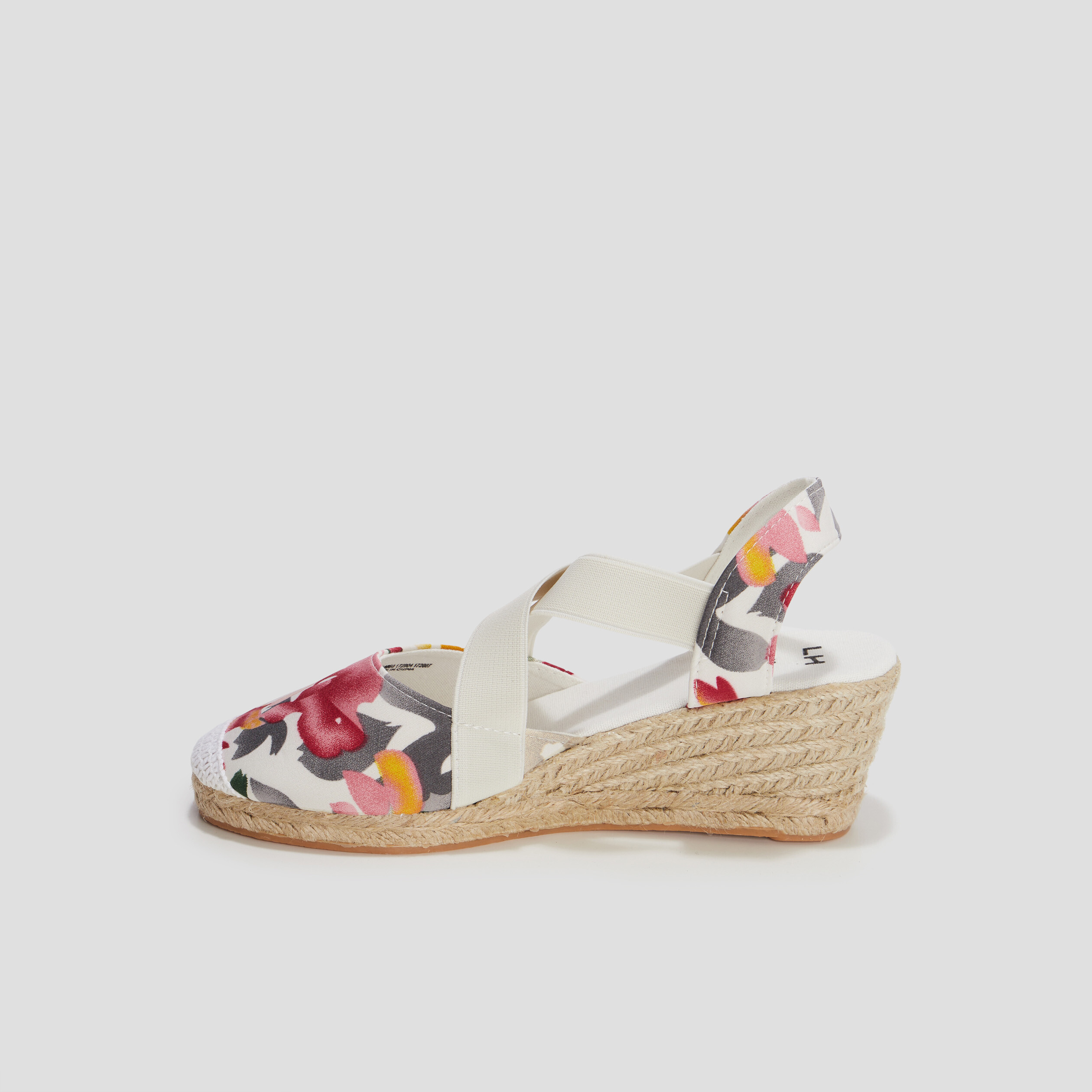 Sandales espadrilles compensées multicolore femme | La Halle