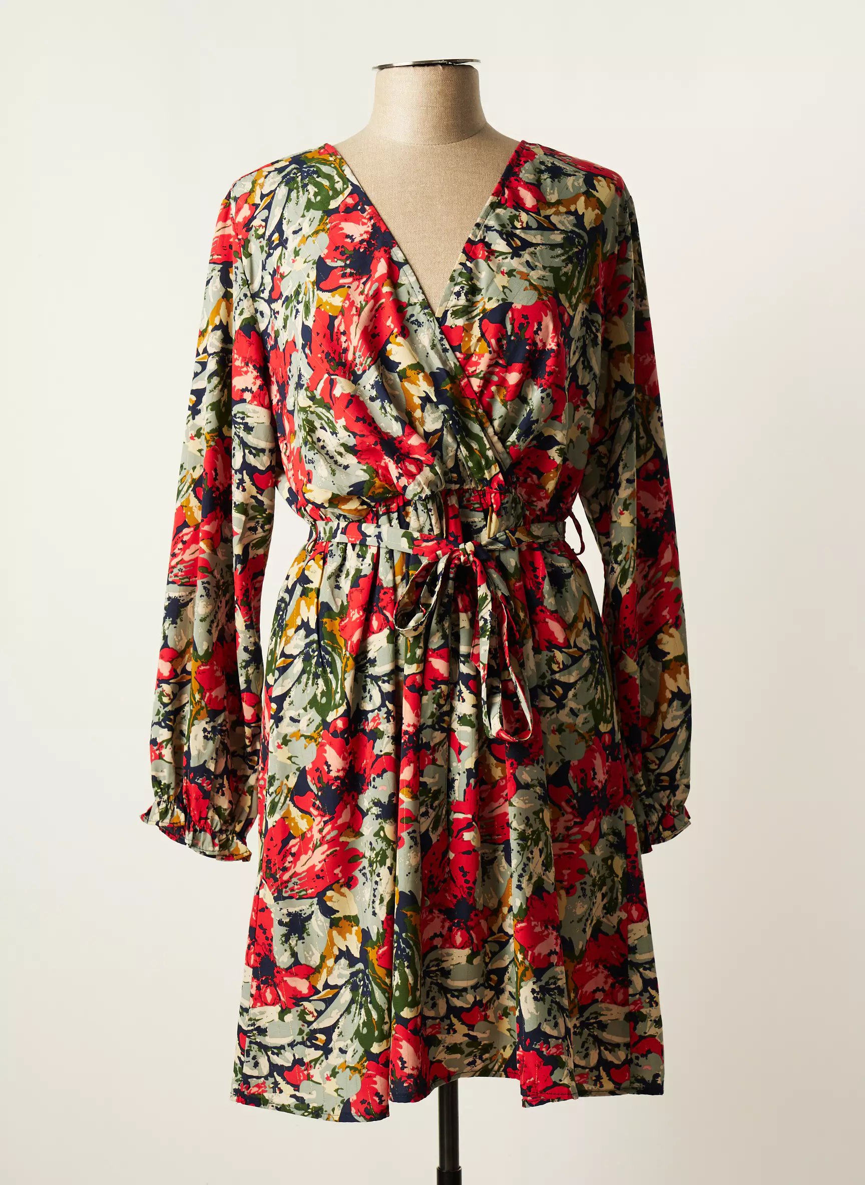 By One Robes Mi Longues Femme couleur bleu