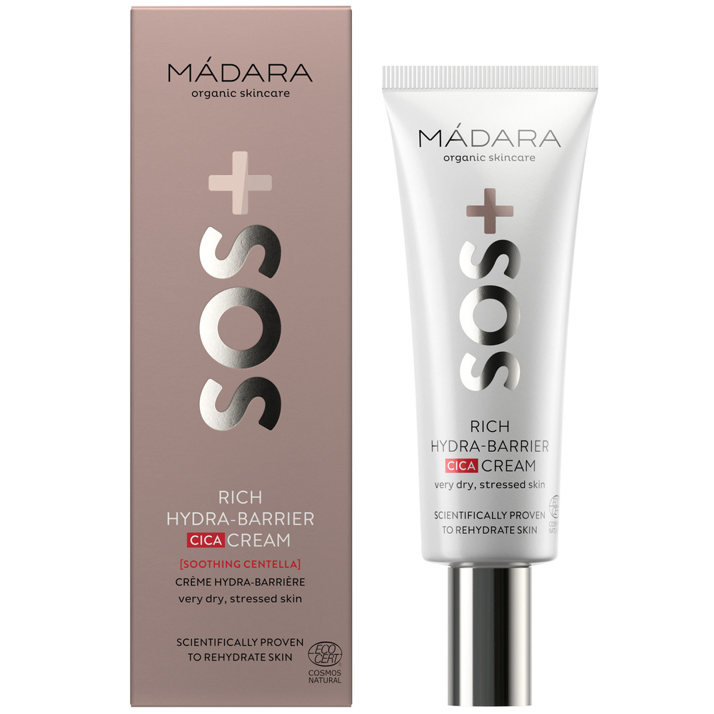 Madara Sos Rich Hydra-Barrier Cica Cream Crème Hydratante + Hydra-Barrier Cica