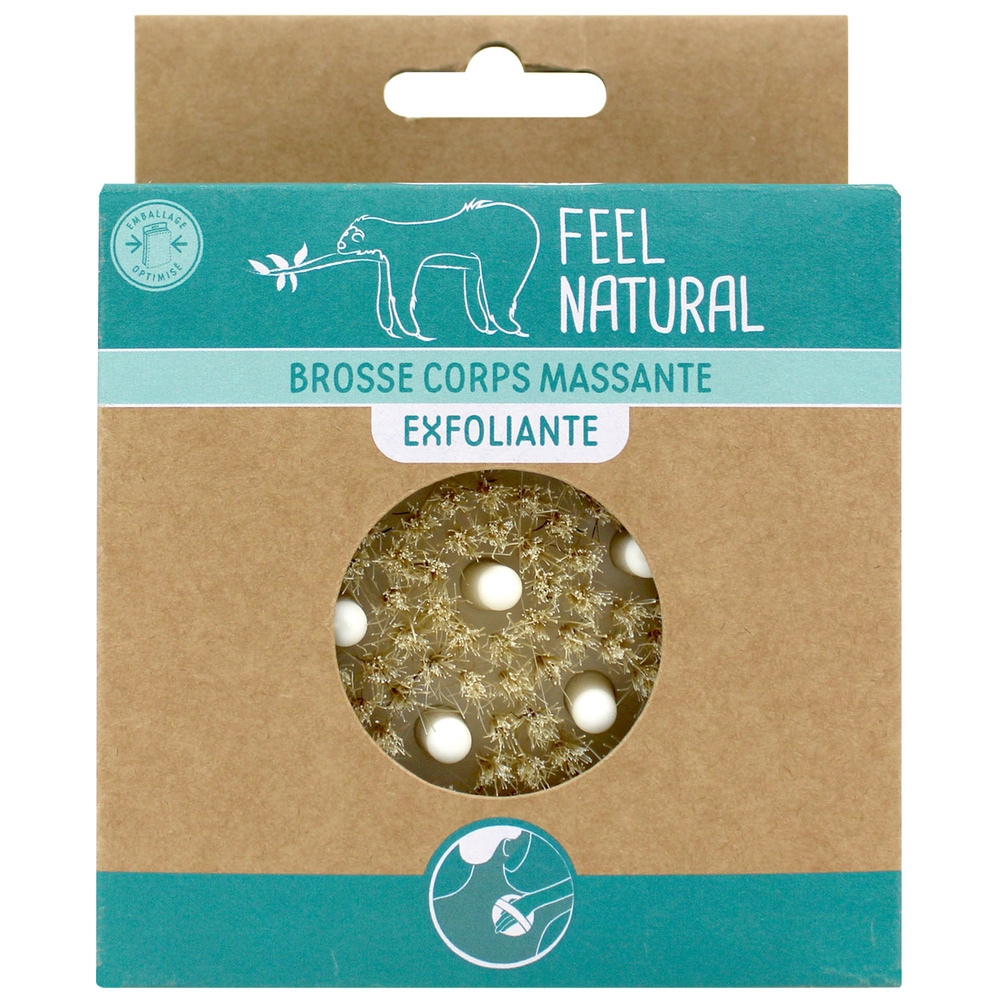 feel natural Brosse corps exfoliante et massante Accessoire Corps