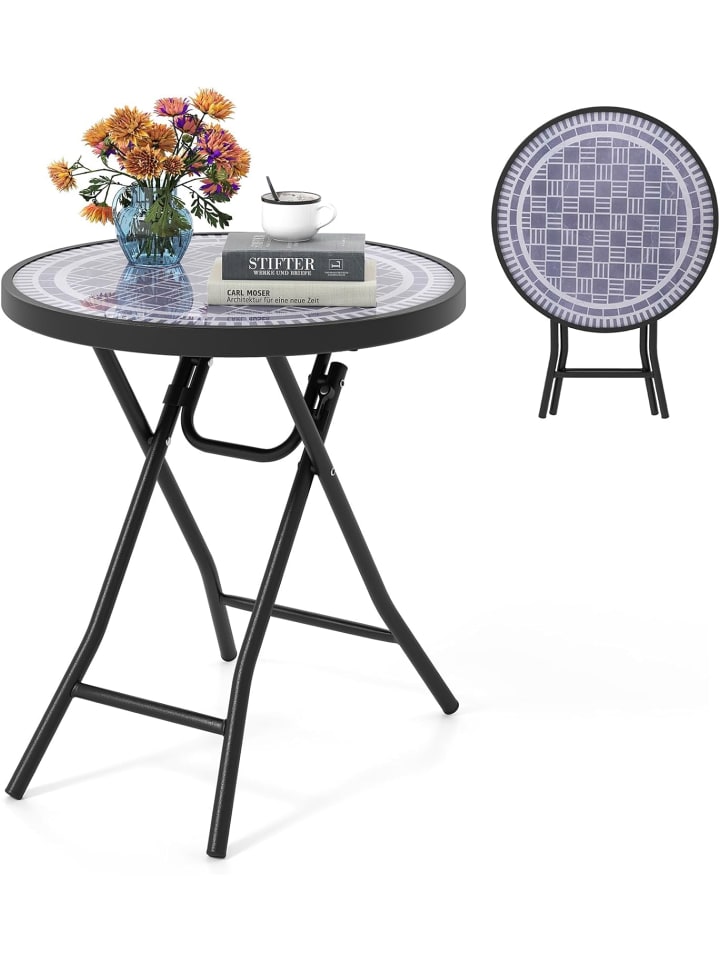 COSTWAY Beistelltisch klappbar 46 x 48 cm in Grau günstig kaufen onesize