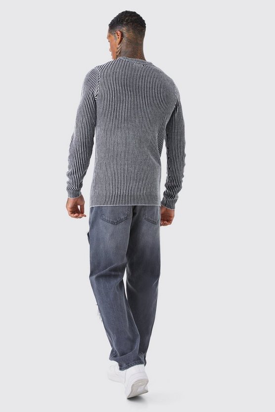 Lockere Mesh-Jeans