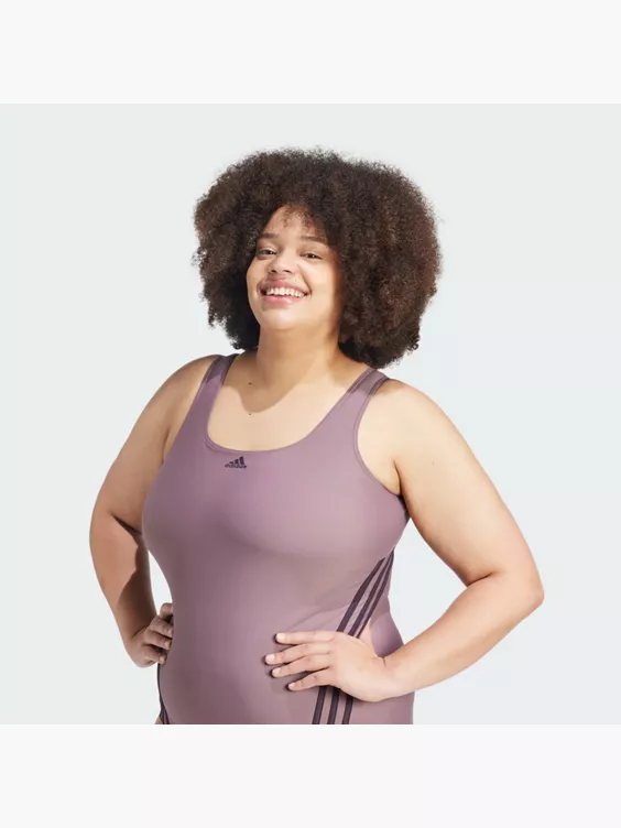 adidas 3-Streifen Badeanzug – Große Größen