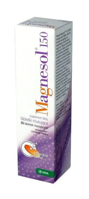 Magnesol 150, Συμπλήρωμα διατροφής που περιέχει μαγνήσιο, Αναβράζοντα δισκία