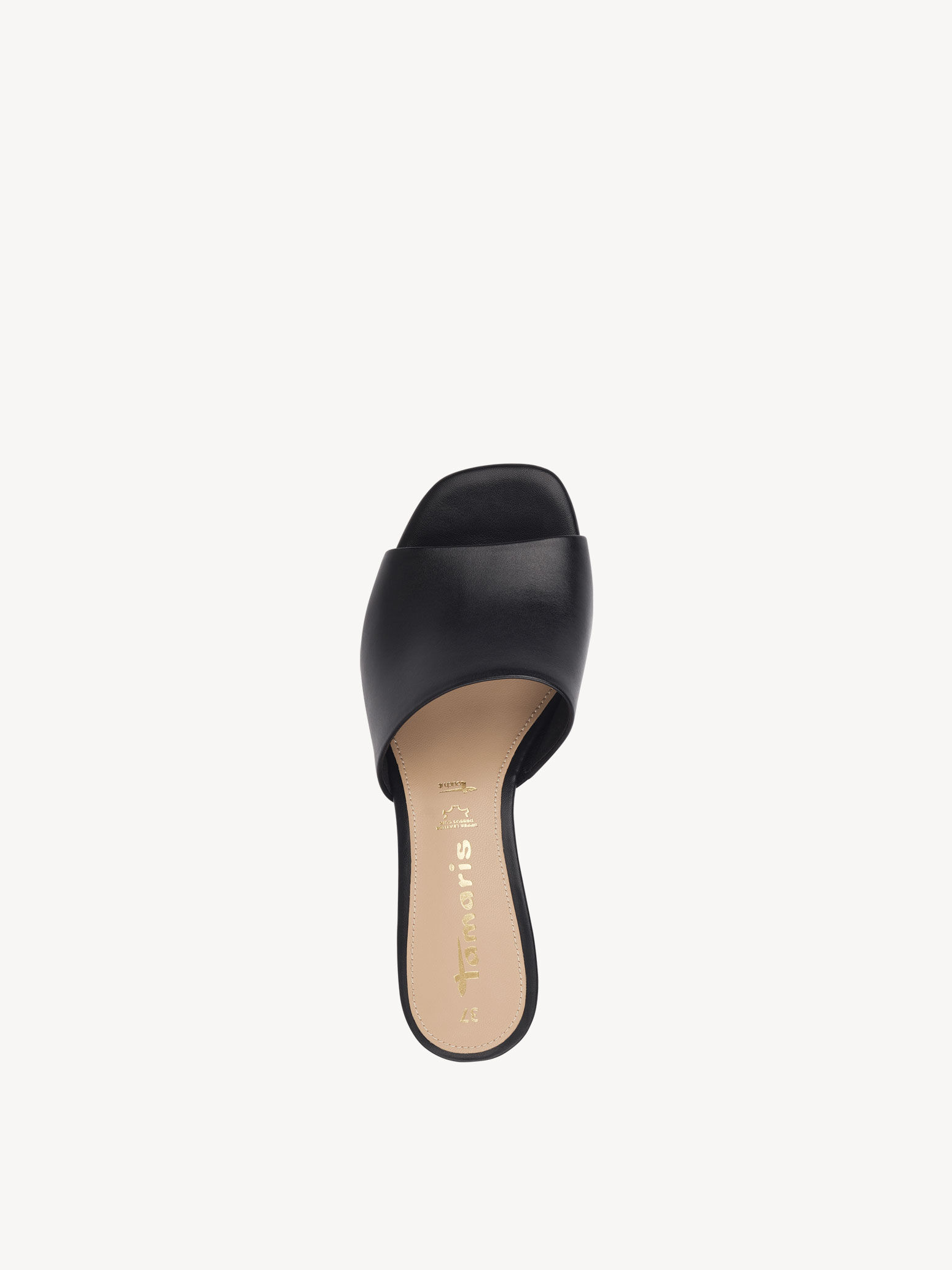 Mule en cuir - noir