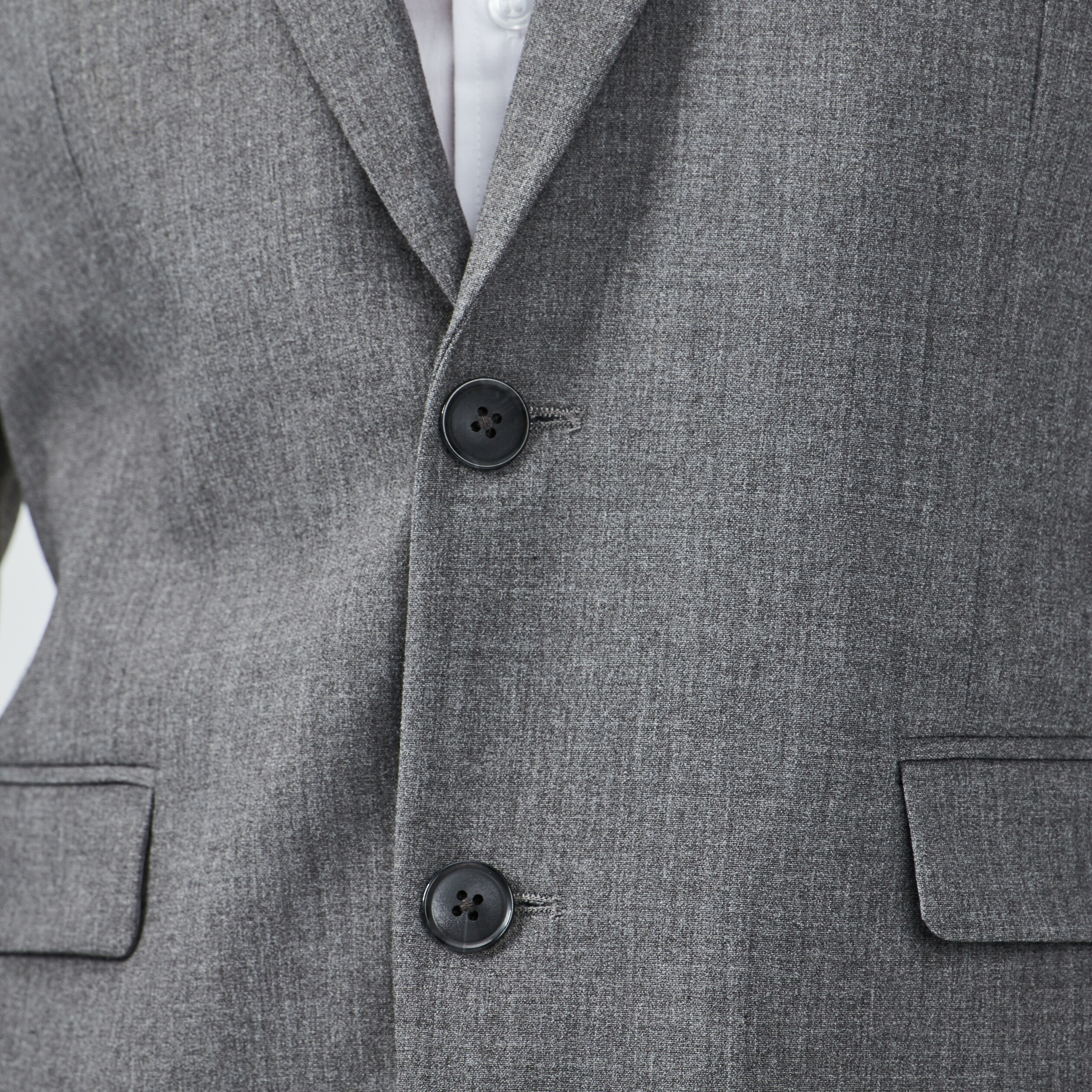 Veste ajustée boutonnée gris homme | La Halle