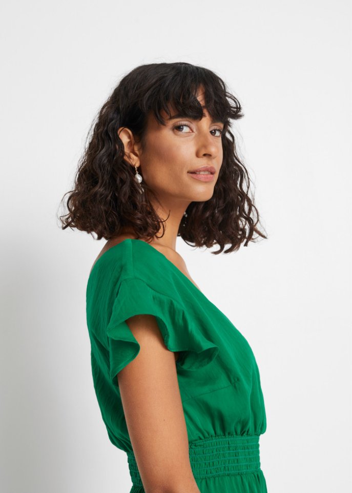 Satin-Maxikleid