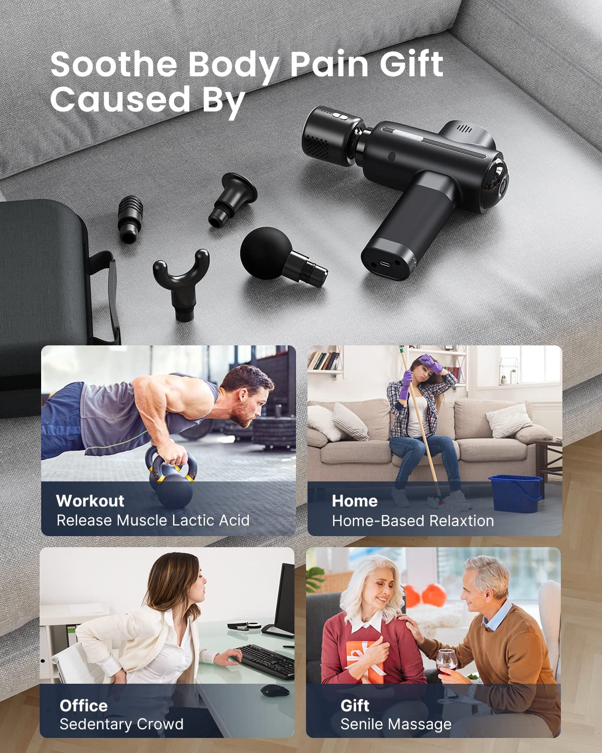 RENPHO Active-Massagepistole Thermacool