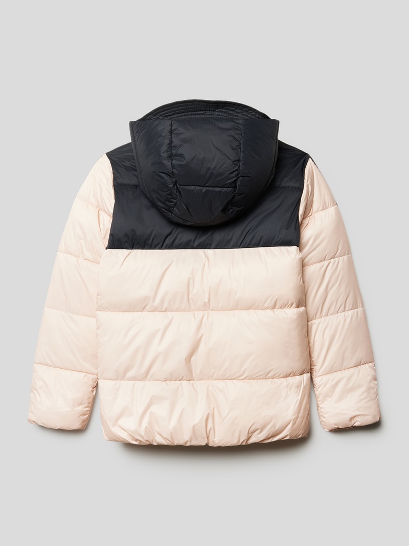 Steppjacke mit Label-Print in altrosa