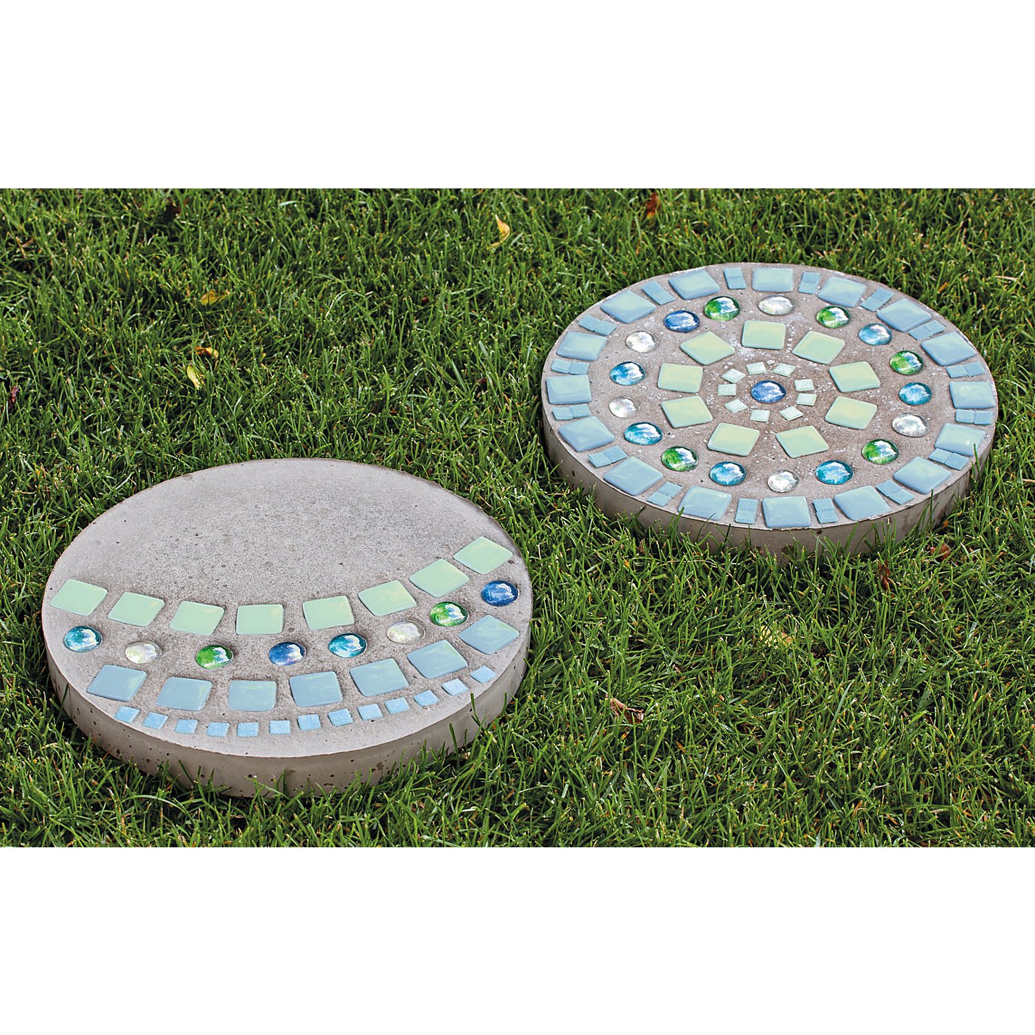 Glas-Mosaik, Pastelltöne, 10 x 10 mm, 750 g