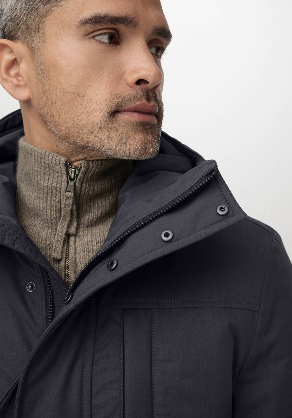 Nature Shell Parka mit Schurwoll-Hanf-Wattierung