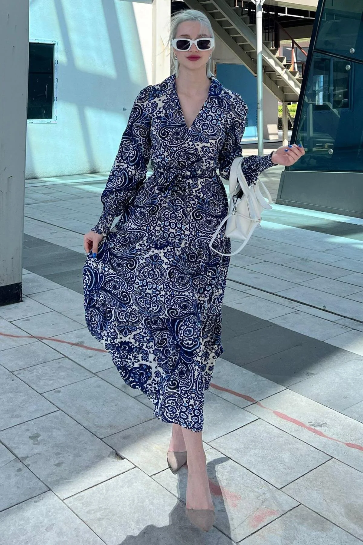 Madmext  Kleid - Blau - A-Linie