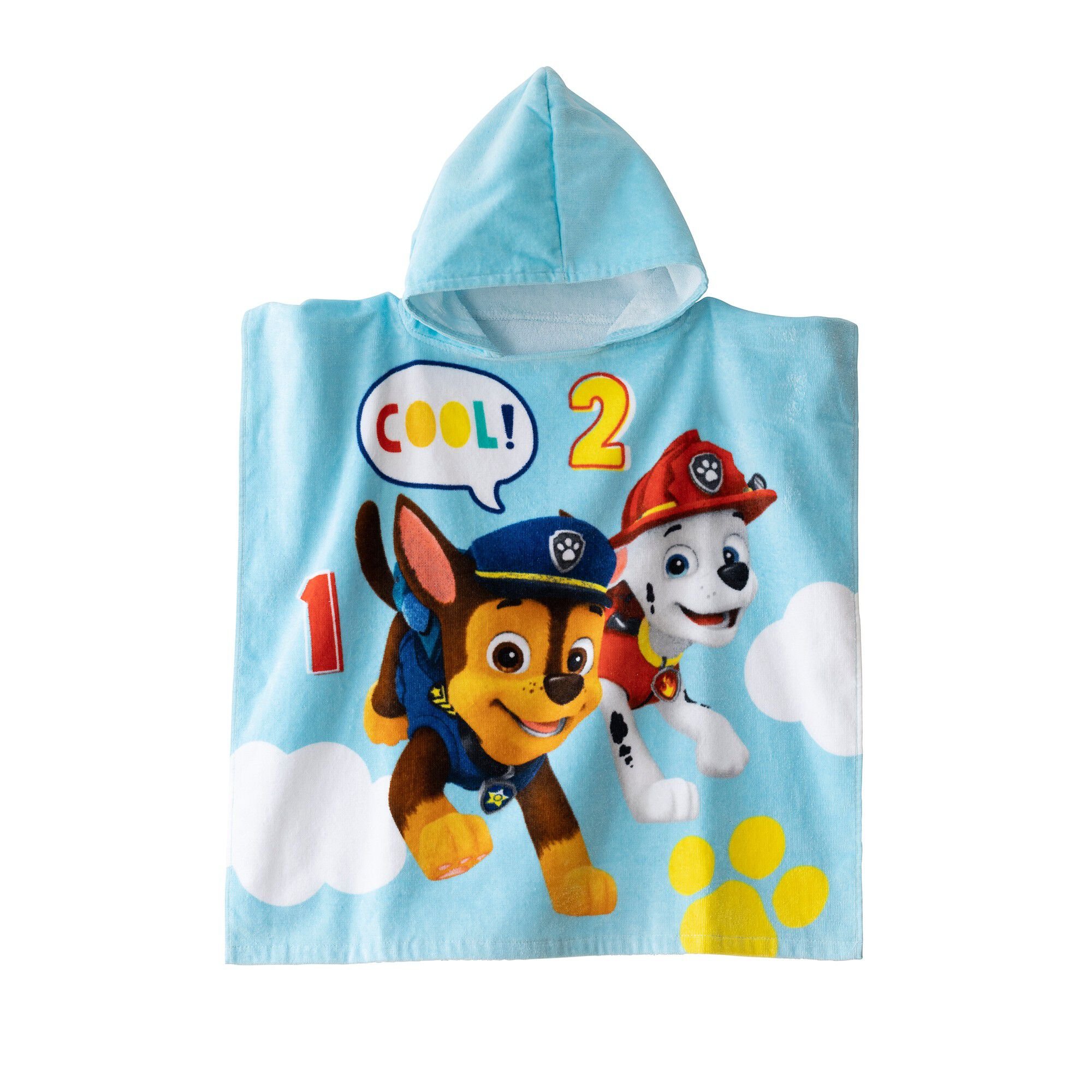 Poncho de bain enfant Pat'Patrouille à capuche