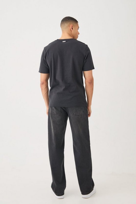 T-Shirt mit Palmen-Print
