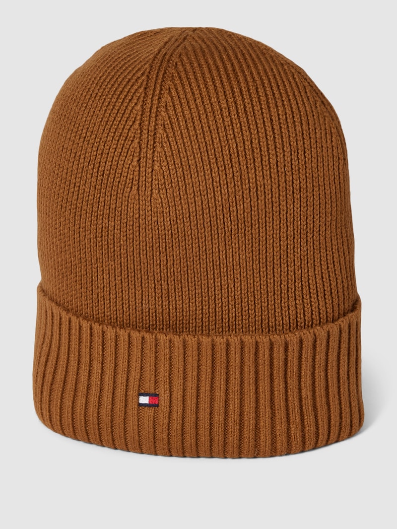 Mütze mit Logo-Stitching Modell 'ESSENTIAL FLAG' in cognac
