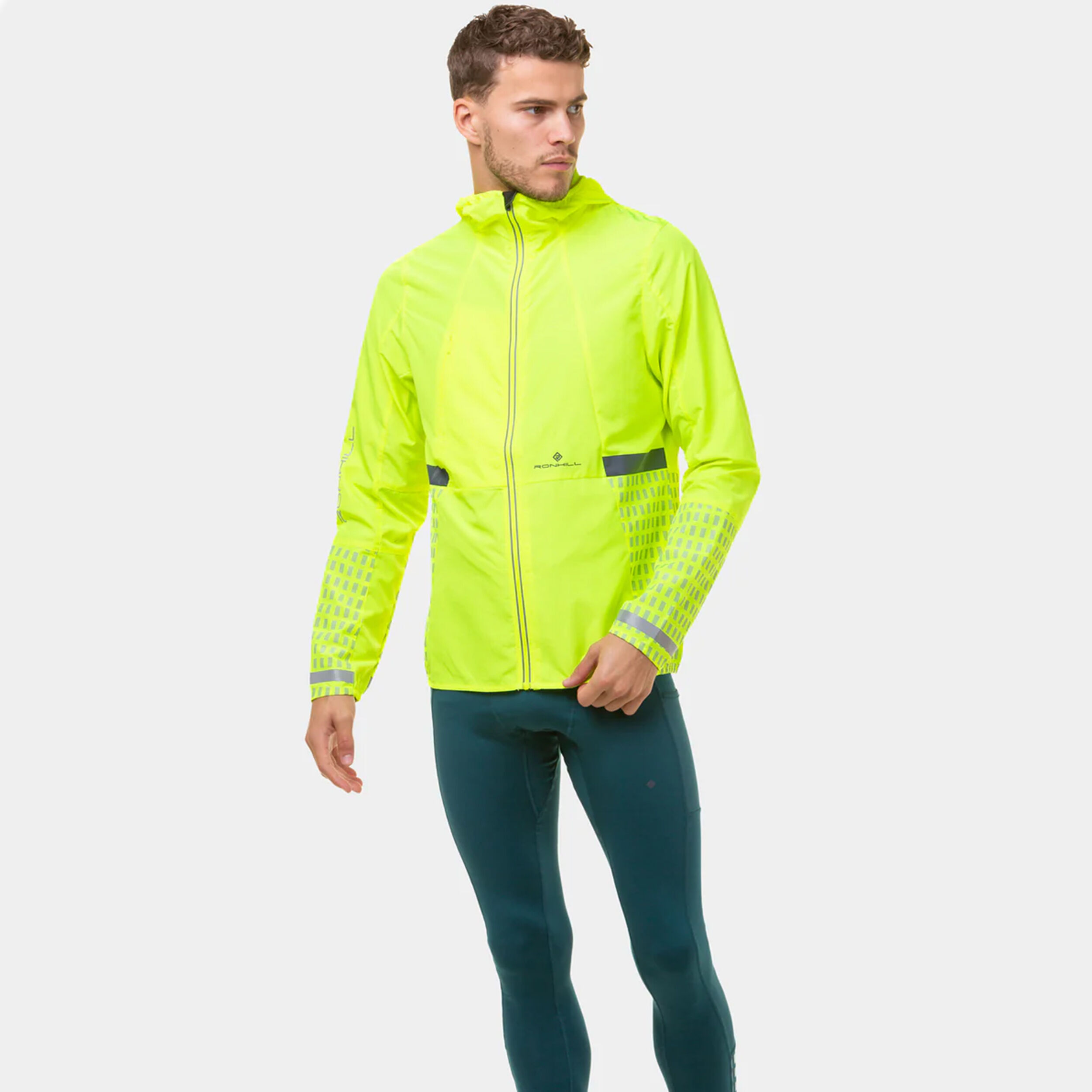 Tech Afterhours Laufjacke Herren - Neongelb