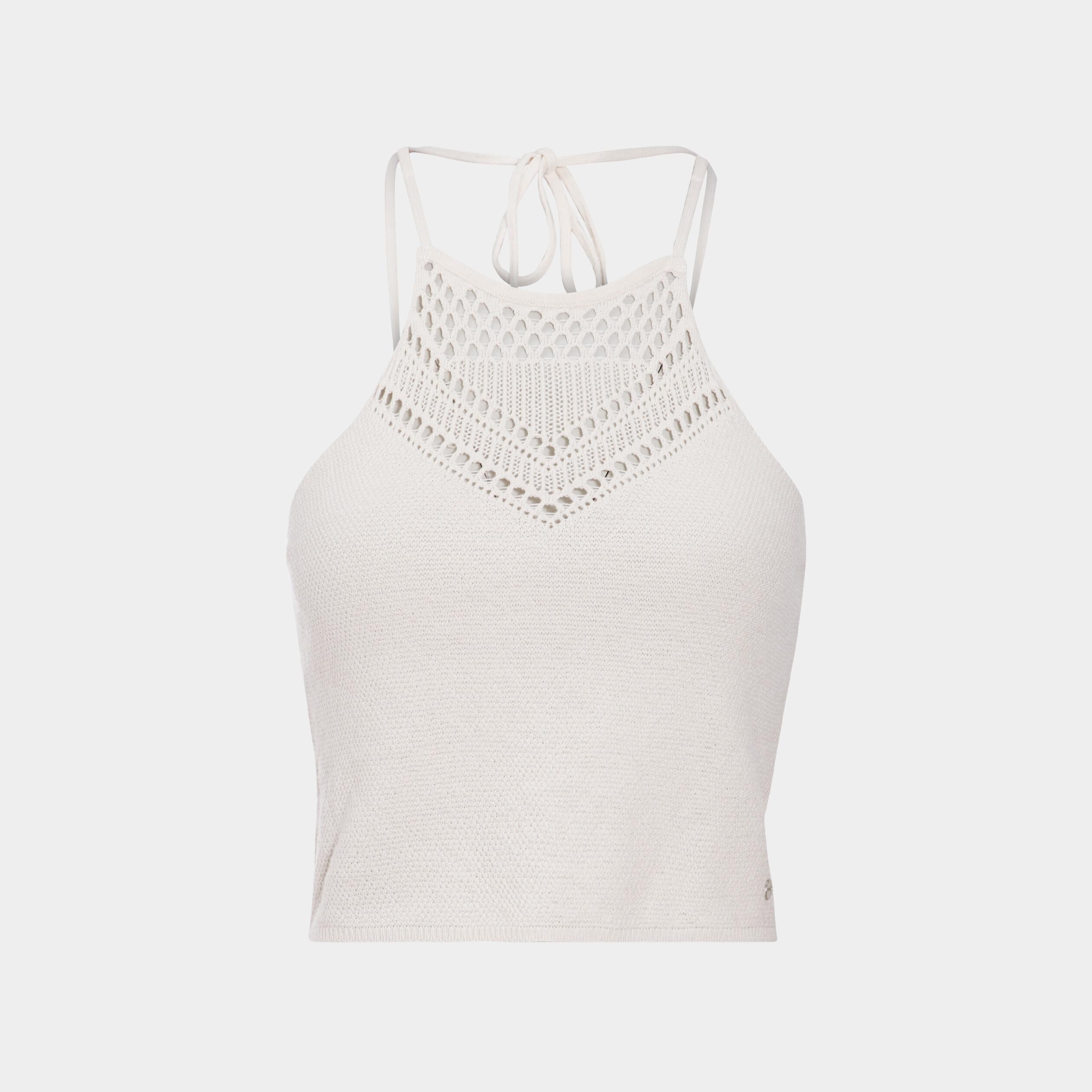 Débardeur pull cropped sable femme | La Halle