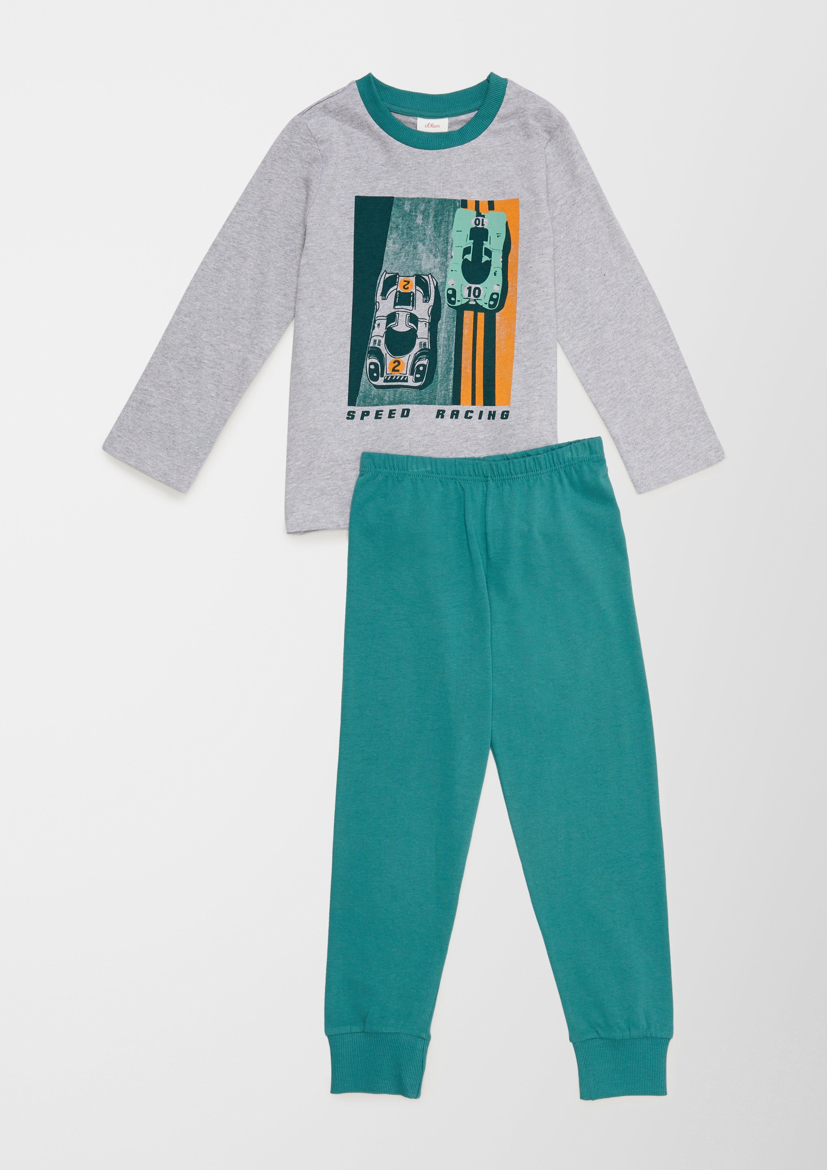 Pyjama mit Print  6006852-1737