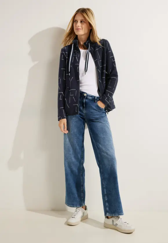 CECIL Sweatjacke mit Stehkragen
