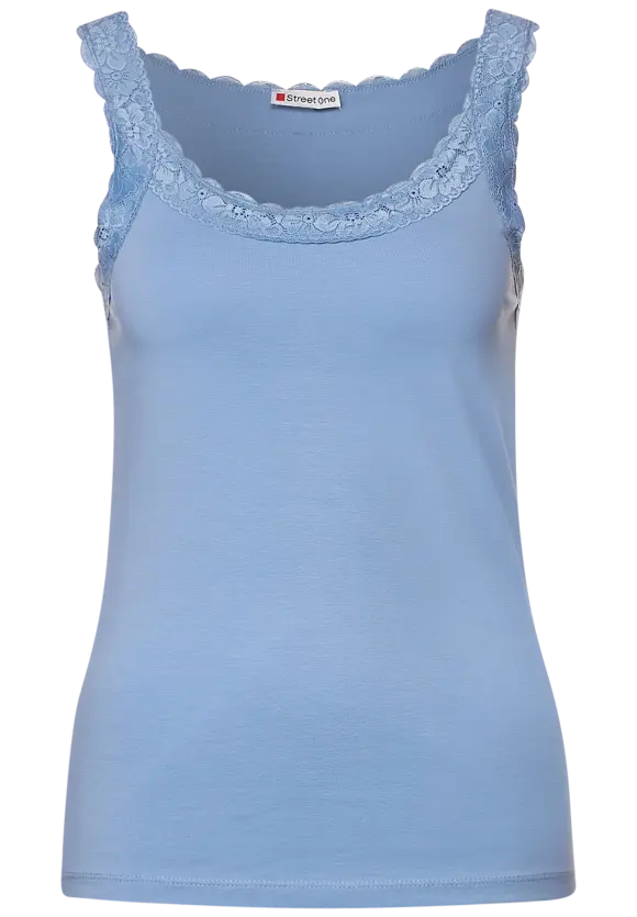 Street One Basic Top mit Spitze